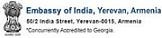 Embassy of India, Yerevan Contact Details