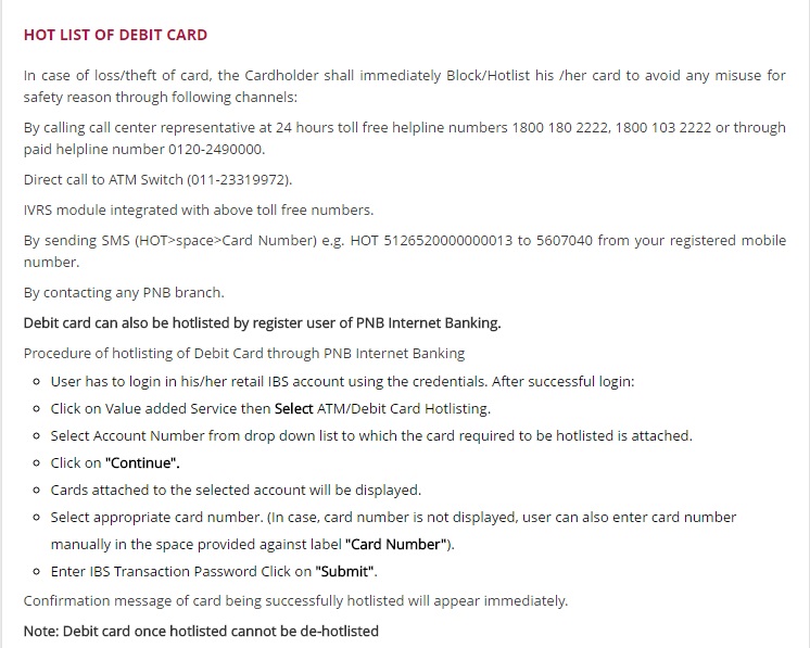 all-banks-debit-card-hotlisting-numbers-india-customer-care